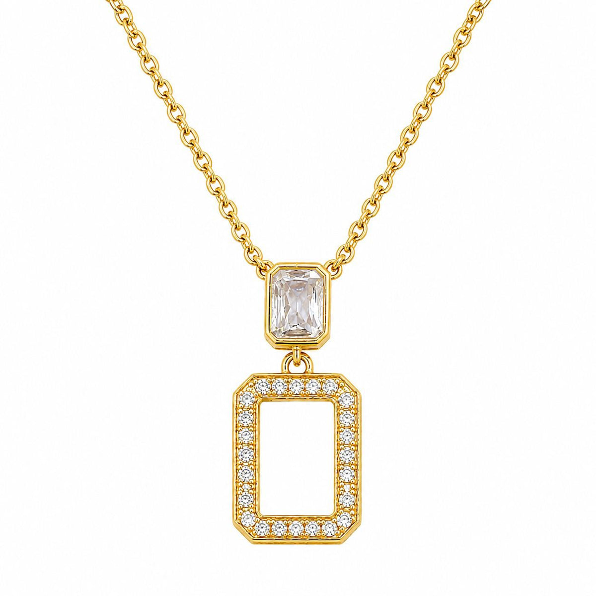 Sterling silver necklace with gold plating 