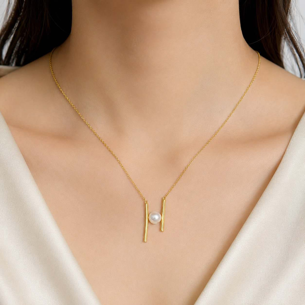 Gold plated sterling silver pendant necklace for women