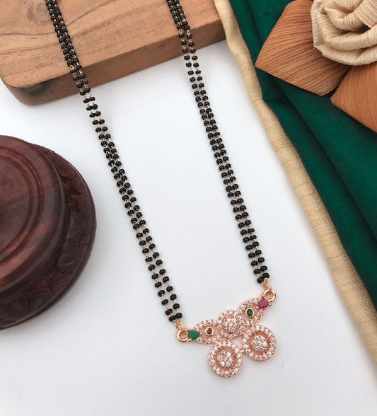 Rose gold mangalsutra - Jauhari Jewellers