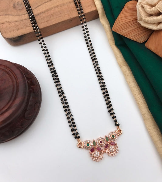 Rose gold mangalsutra - jauhari Jewellers