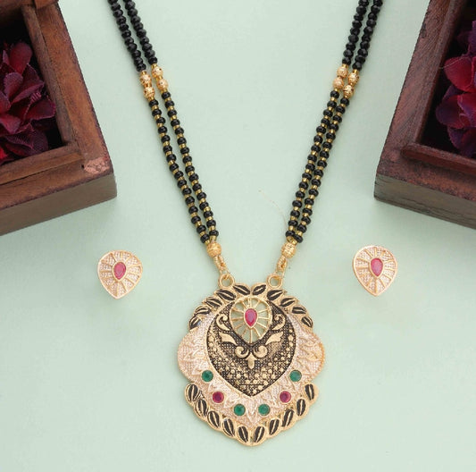 Gold plated mangalsutra