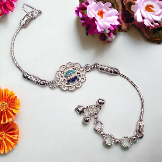 Silver rakhi for brother - jauhari Jewellers