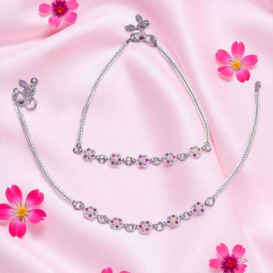 Fancy Silver Payal for Women by Jauhari Jewellers