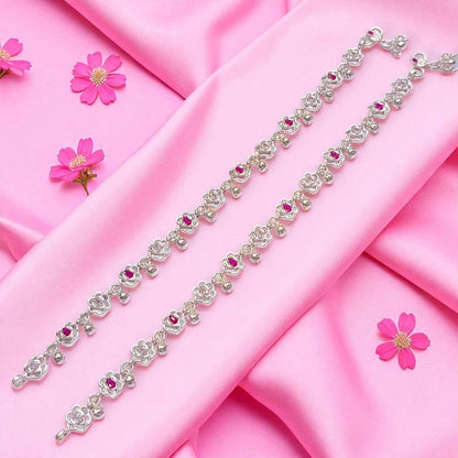 Premium Silver Payal for Women by Jauhari Jewellers