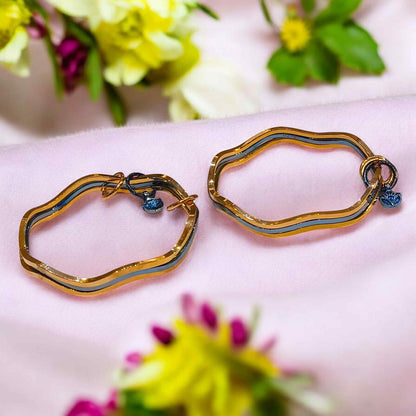 Silver bangles with gold plating