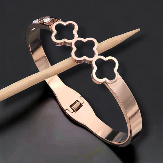 Kada rose gold plated - jauhari jewellers