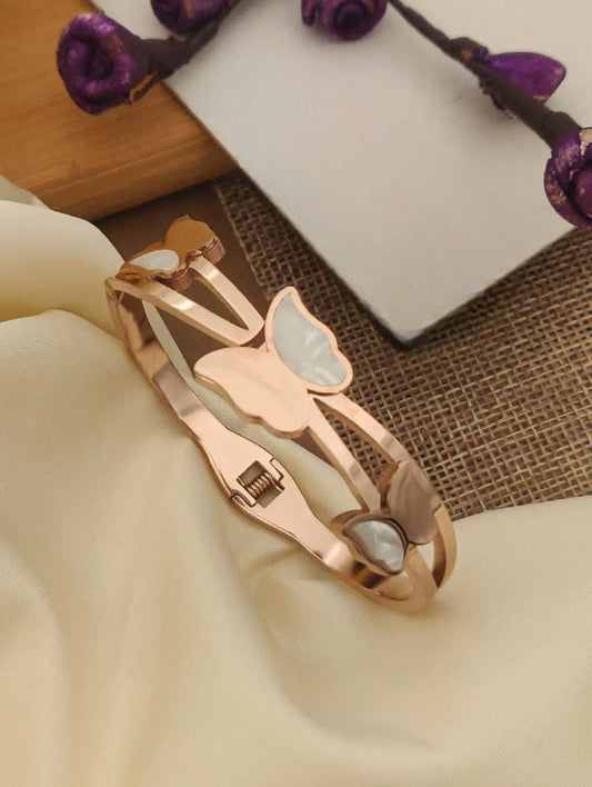 Kada rose gold plated-  jauhari jewellers