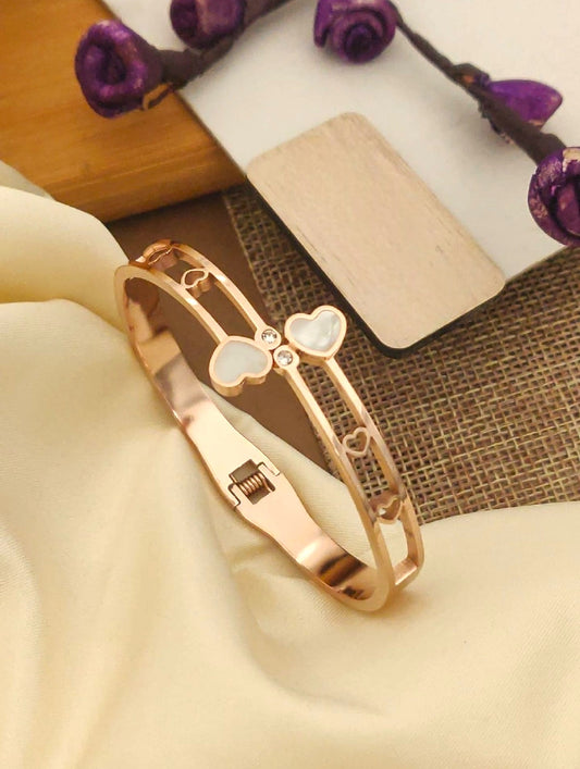 Rose gold plated kada for ladies