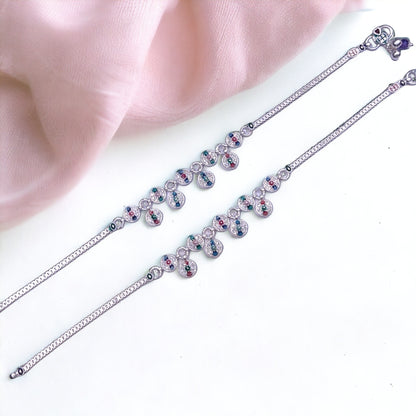 Silver anklets - jauhari jewellers