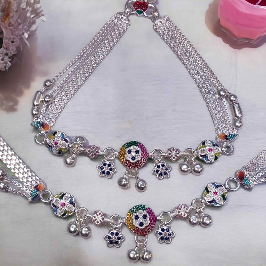 Silver payal for women