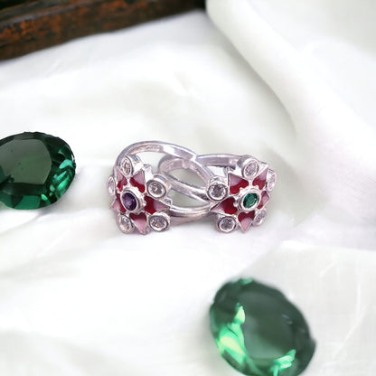 Fancy silver toe rings