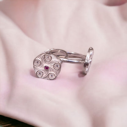 Silver toe ring for women