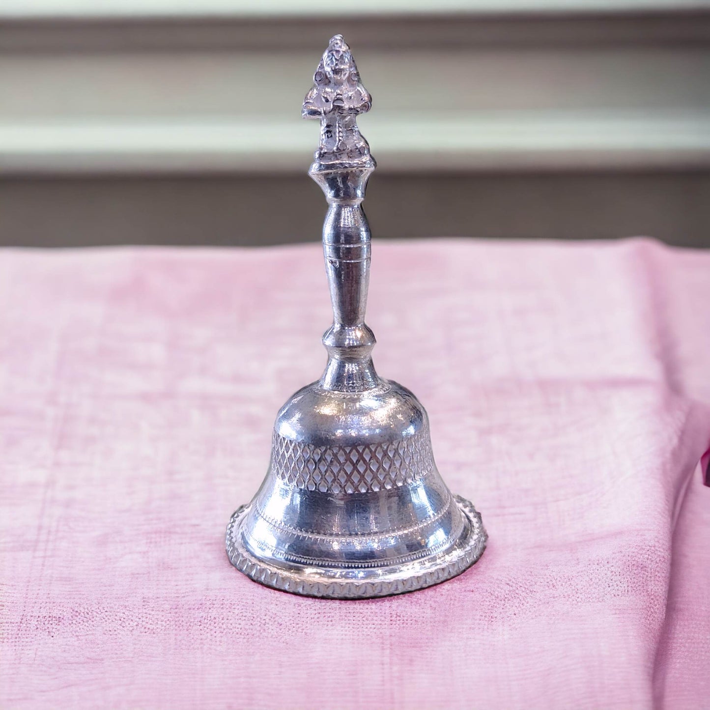 Pure silver bell for Pooja - jauhari Jewellers