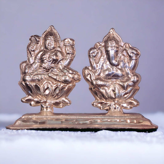 Silver Laxmi Ganesh Ji Murti - Jauhari Jewellers