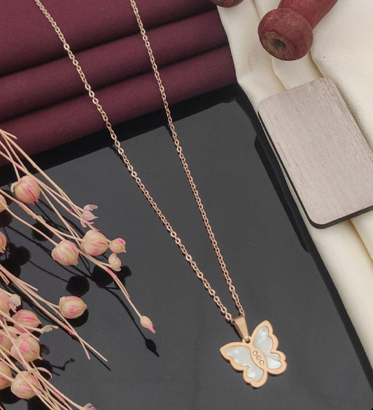 Rose gold plated chain - jauhari Jewellers
