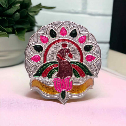 Silver Mukut for krishna