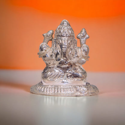 Silver Ganesh ji murti - jauhari Jewellers