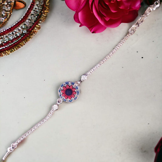 Silver rakhi for raksha bandhan - jauhari Jewellers