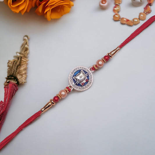 Silver rakhi for kids - jauhari jewellers
