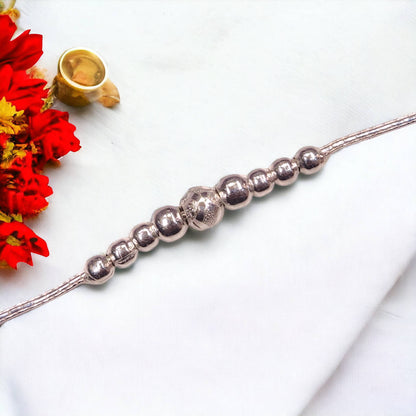 Silver rakhi for raksha bandhan