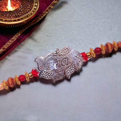 Silver rakhi for brother - jauhari Jewellers