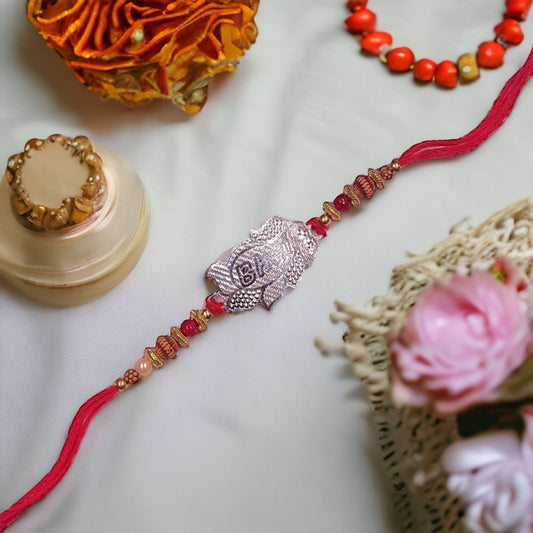 Silver Thread rakhi for raksha bandhan - jauhari jewellers
