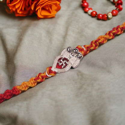 Silver rakhi for brother - jauhari jewellers