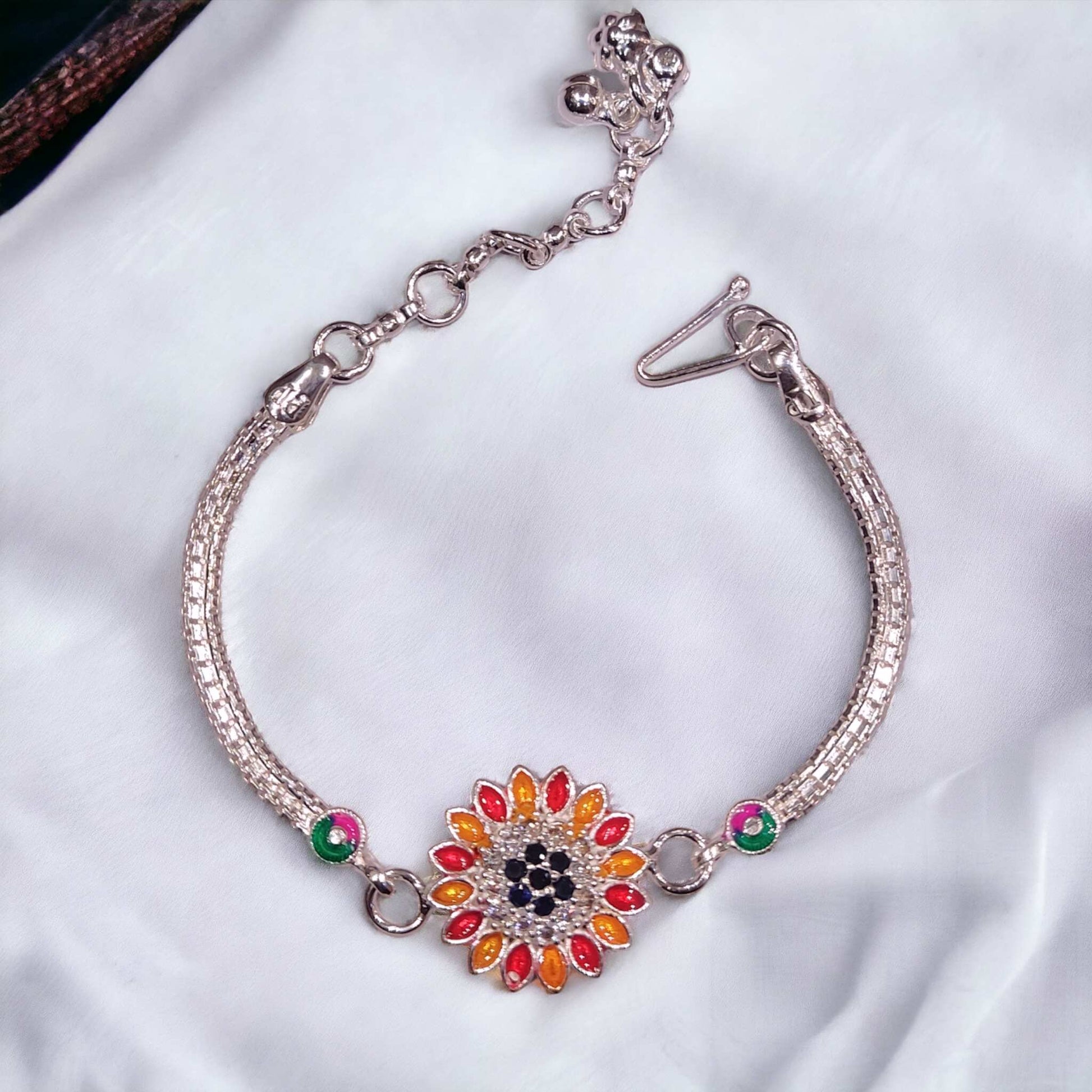 Silver rakhi for raksha bandhan - jauhari Jewellers