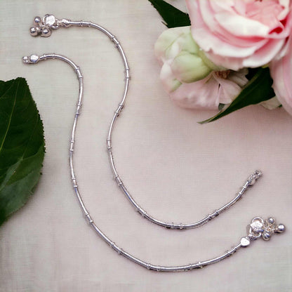 Simple Silver Payal for Women