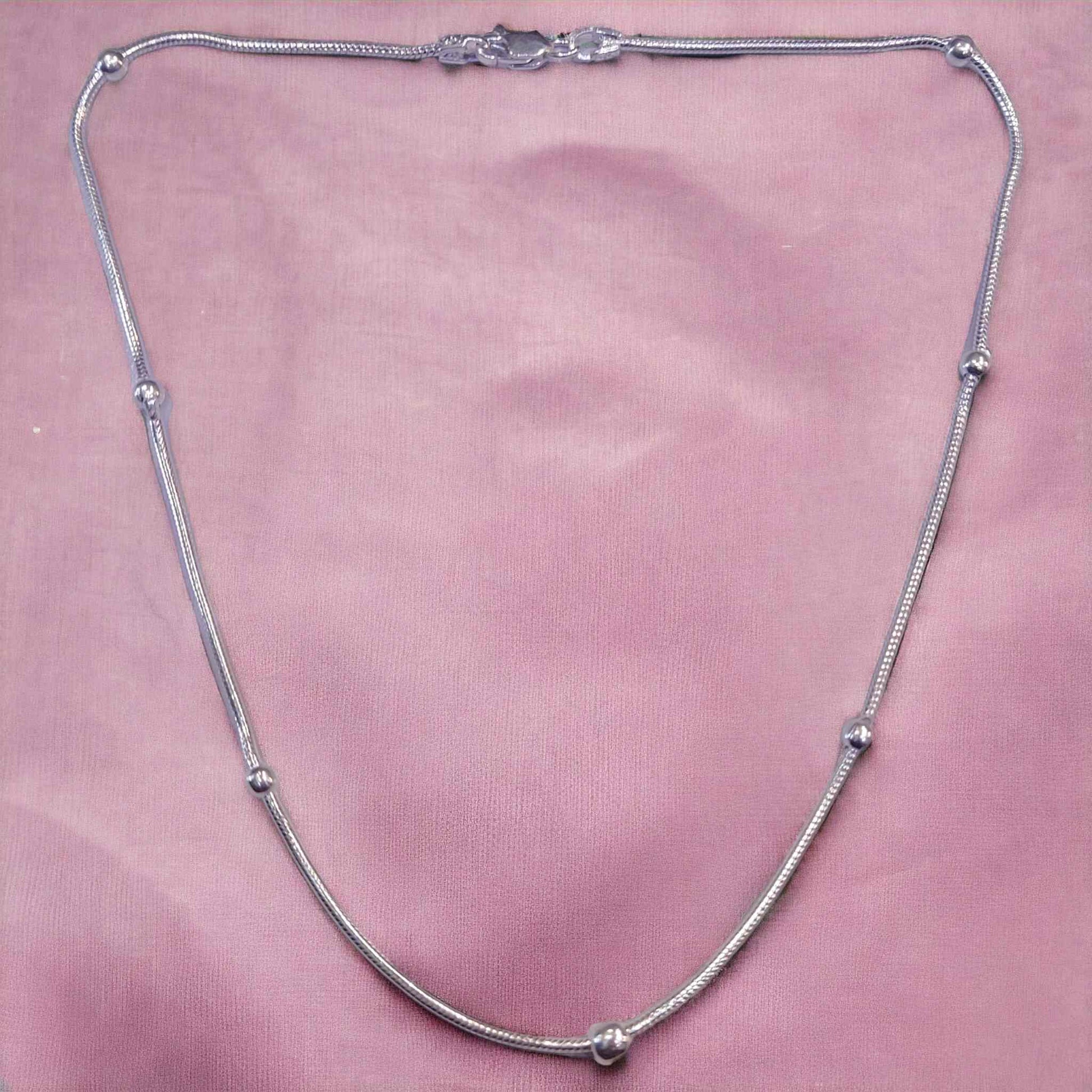 Fancy silver chain for women - jauhari Jewellers