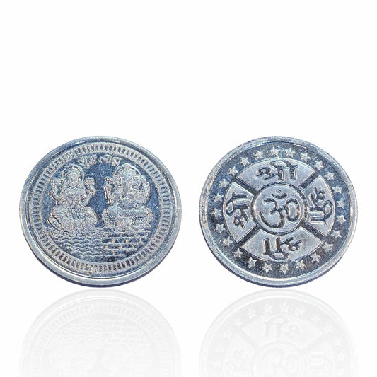 Laxmi Ganesh silver coin - jauhari jewellers 