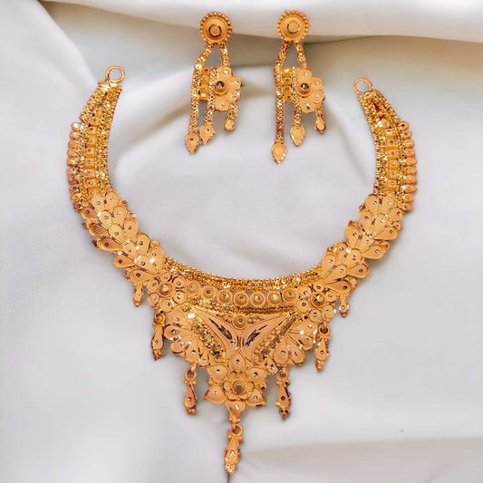 Gold Plated Necklace Set For Women - Jauhari Jewellers