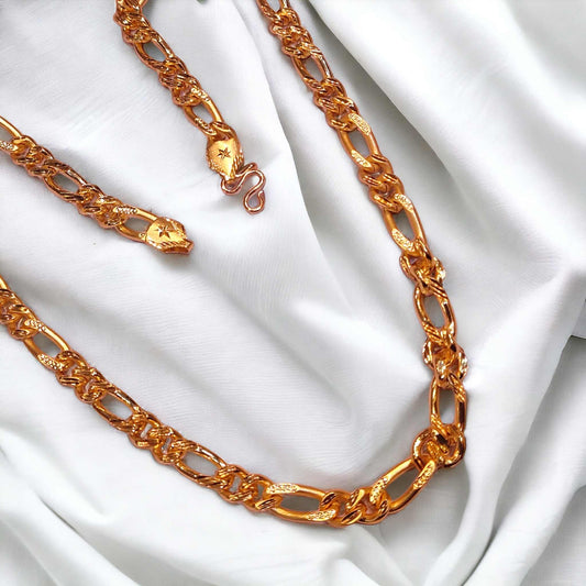 Gold plated chain for men - jauhari jewellers