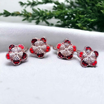 Silver toe rings for women