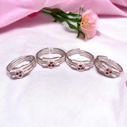Silver toe rings online shopping India - jauhari Jewellers