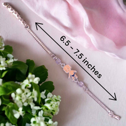 Silver Rakhi for kids