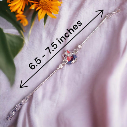 Silver rakhi for raksha bandhan