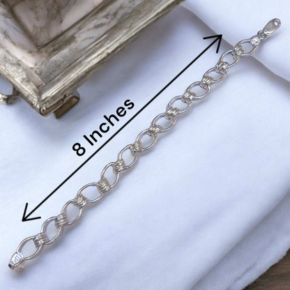 Silver bracelet for boys