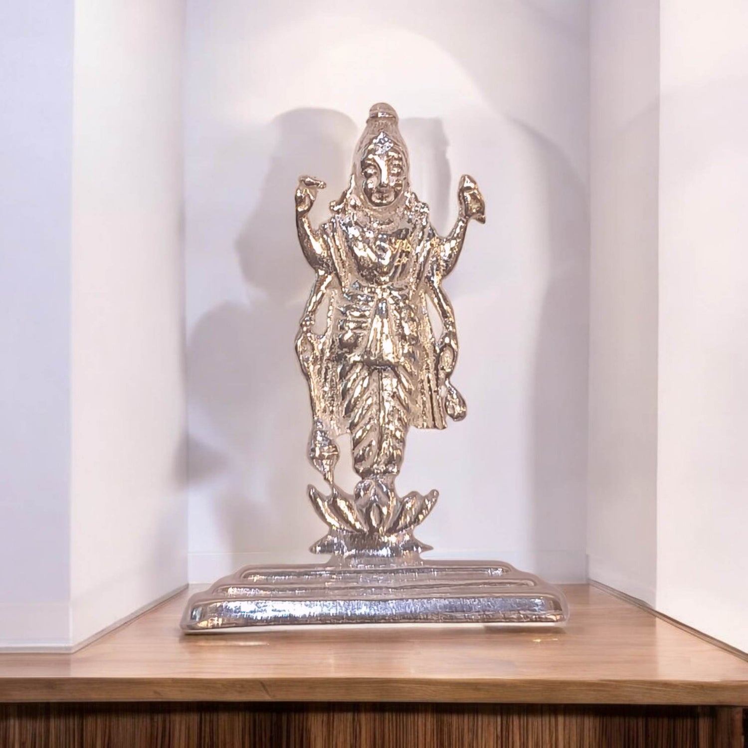Silver Vishnu idol