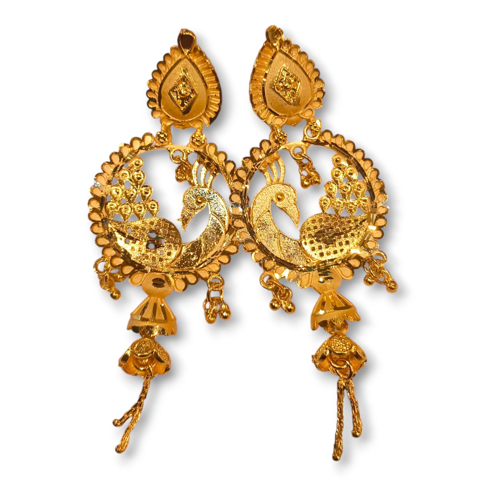 Gold plated earrings for women