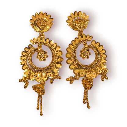 One Gram Gold Earrings - jauhari jewellers