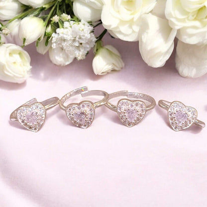 Silver stone toe rings - Jauhari jewellers