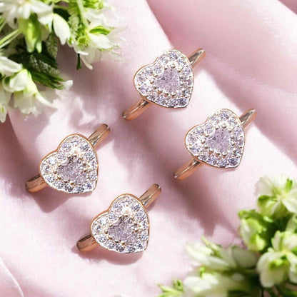 Silver heart toe rings - jauhari Jewellers