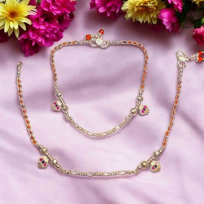 Light weight silver payal