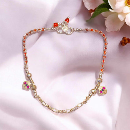 Light weight silver anklets