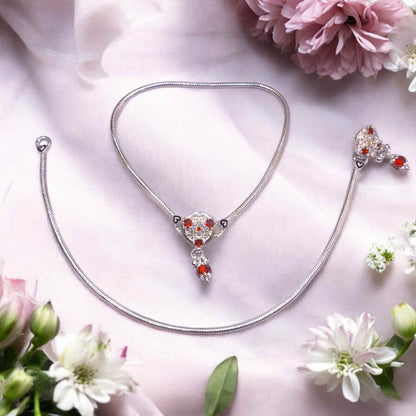 Silver brooch payal