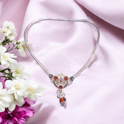 Silver chain payal for women - jauhari jewellers