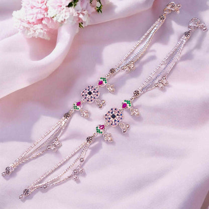 Silver payal under 6000
