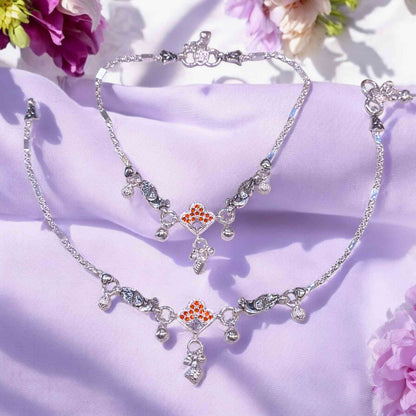 Silver payal under 4000