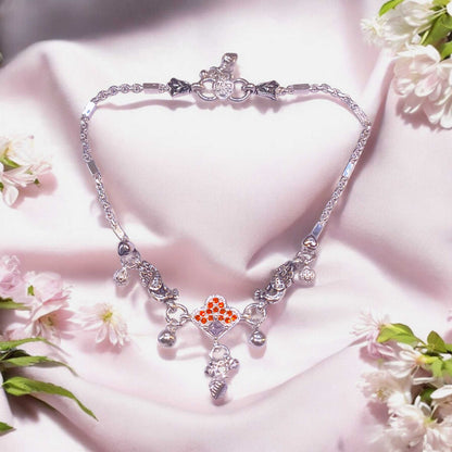 Daily use silver payal for women